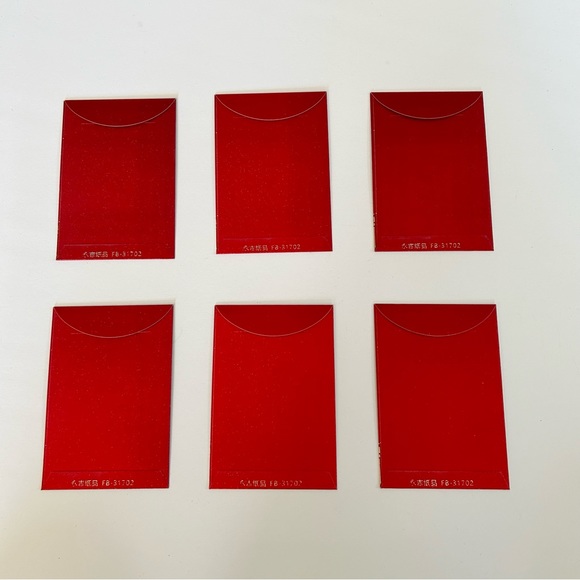 Chinese Lai See Lycee Lucky Red “Happy Birthday” Envelope Packet (Set of 6) NEW - Picture 3 of 6